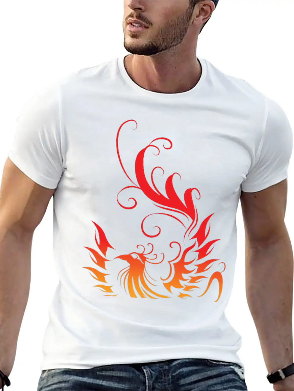 From Fire Mythological Person Gift Unisex Casual T-Shirt – Clean Design For Daily Comfort