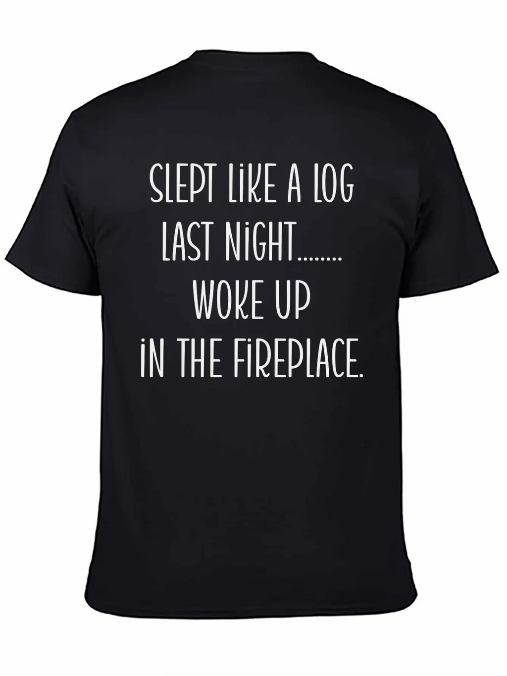 From Slumber To Ember: A Log's Awakening Unisex Short Sleeve Soft Cotton T-Shirt – Casual Everyday Wear