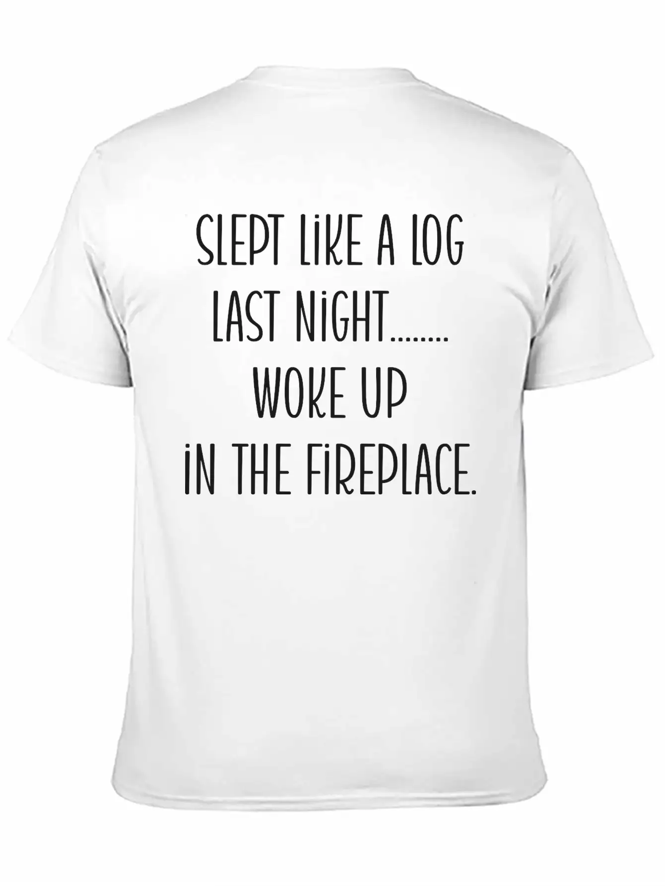 From Slumber To Ember: A Log's Awakening Unisex Short Sleeve Soft Cotton T-Shirt – Casual Everyday Wear