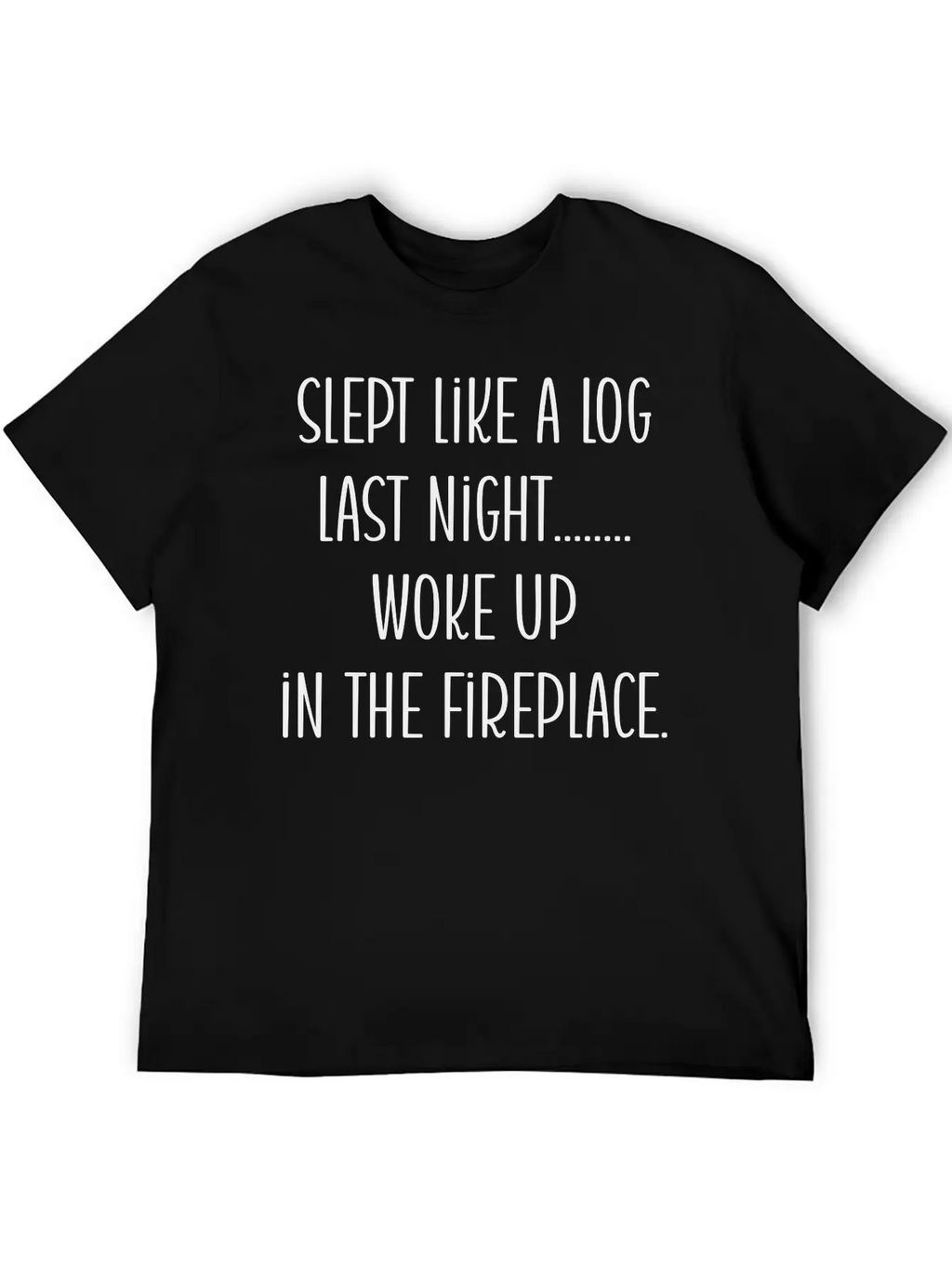 From Slumber To Ember: A Log's Awakening Unisex Short Sleeve Soft Cotton T-Shirt – Casual Everyday Wear