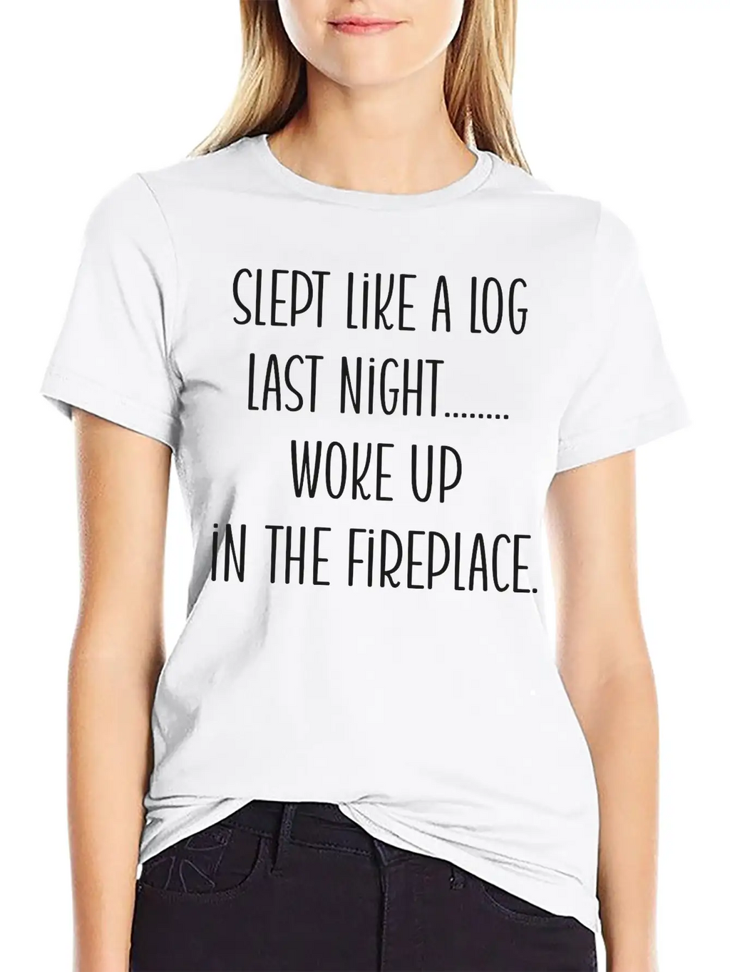 From Slumber To Ember: A Log's Awakening Unisex Short Sleeve Soft Cotton T-Shirt – Casual Everyday Wear