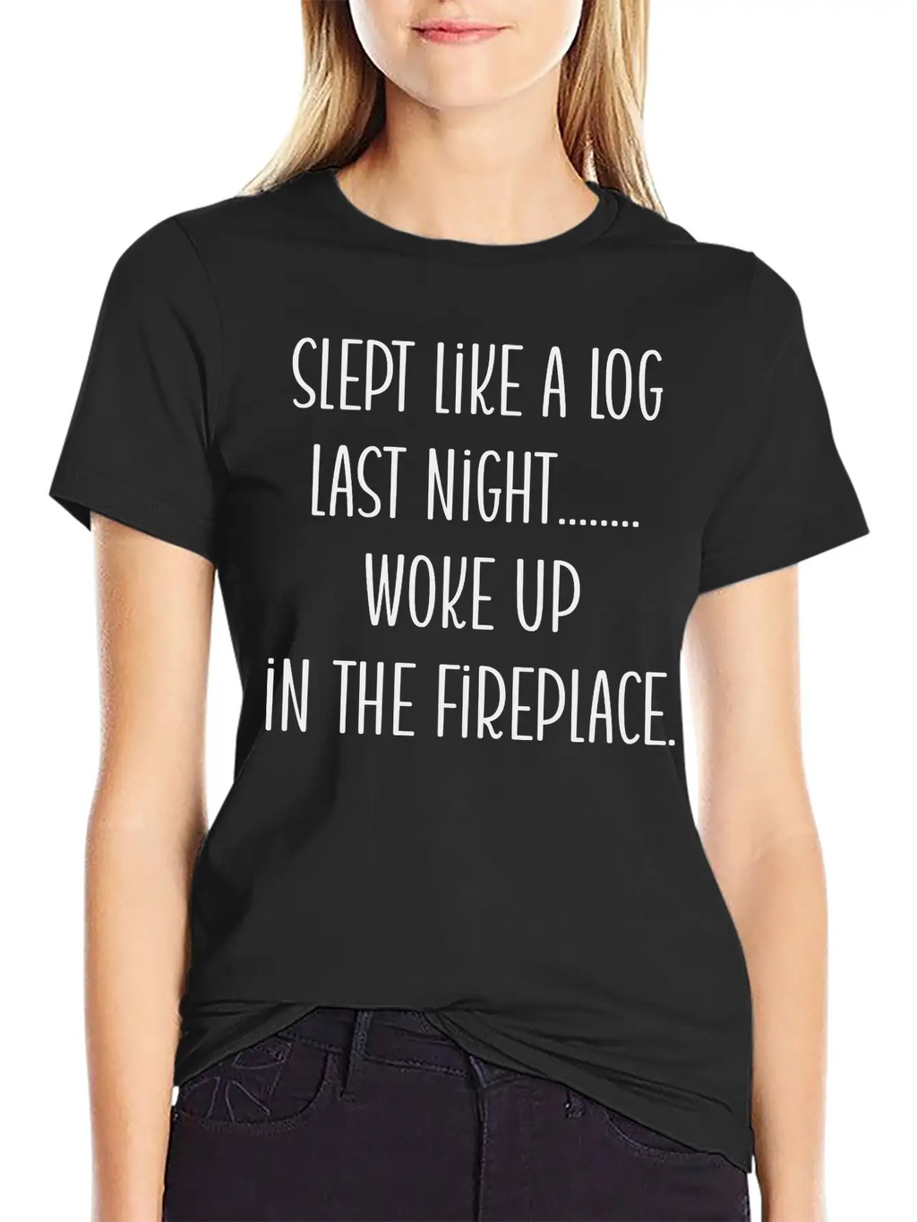 From Slumber To Ember: A Log's Awakening Unisex Short Sleeve Soft Cotton T-Shirt – Casual Everyday Wear