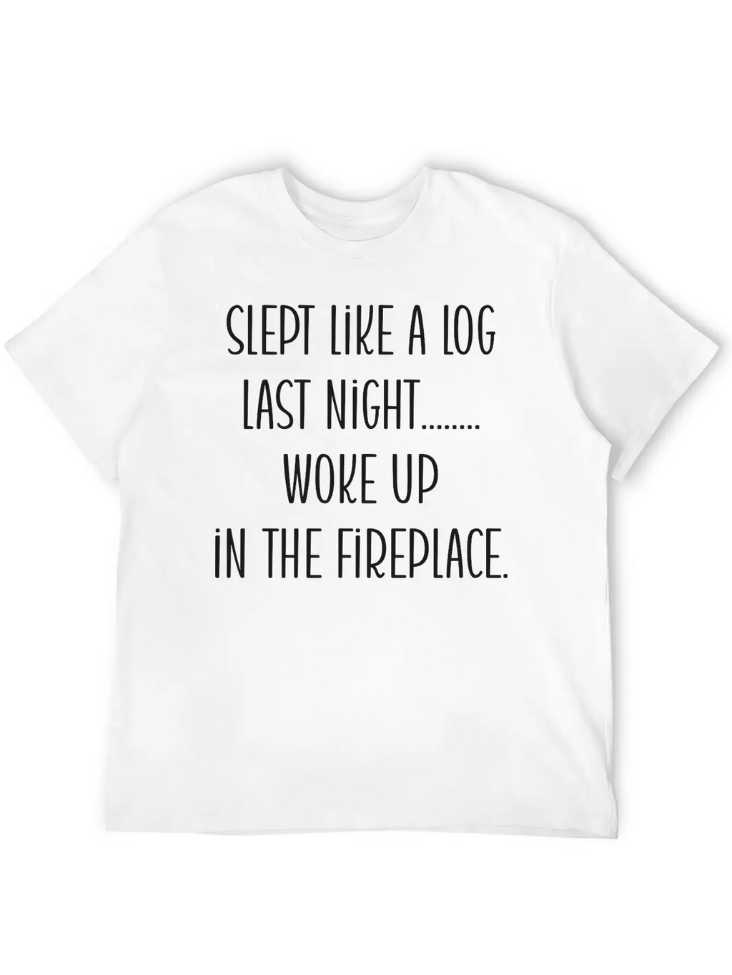 From Slumber To Ember: A Log's Awakening Unisex Short Sleeve Soft Cotton T-Shirt – Casual Everyday Wear
