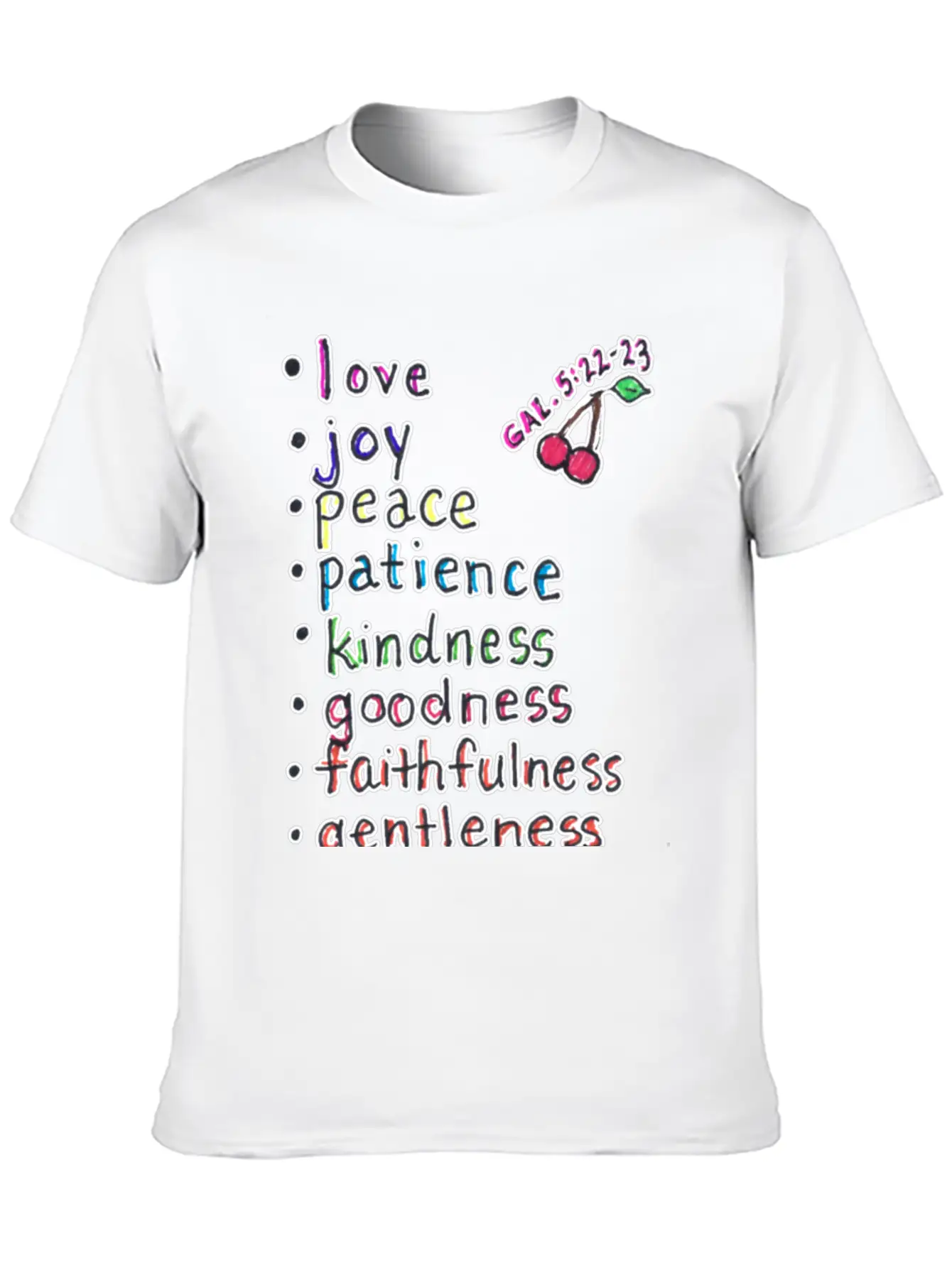 Fruit Of The Spirit Stylish Everyday T-Shirt – Unisex Basic Cotton Tee