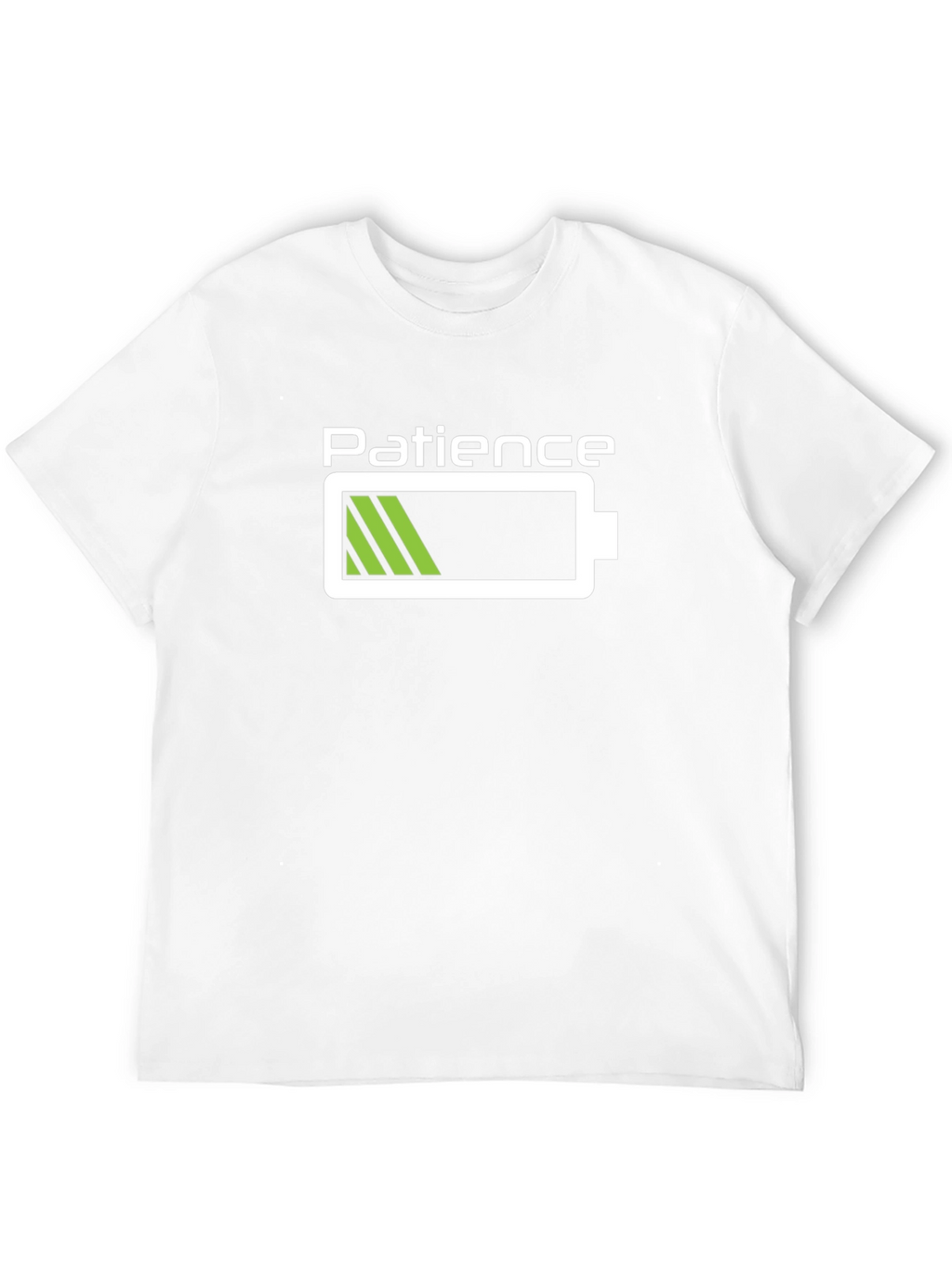 Patience Low Battery Graphic Tee - Black