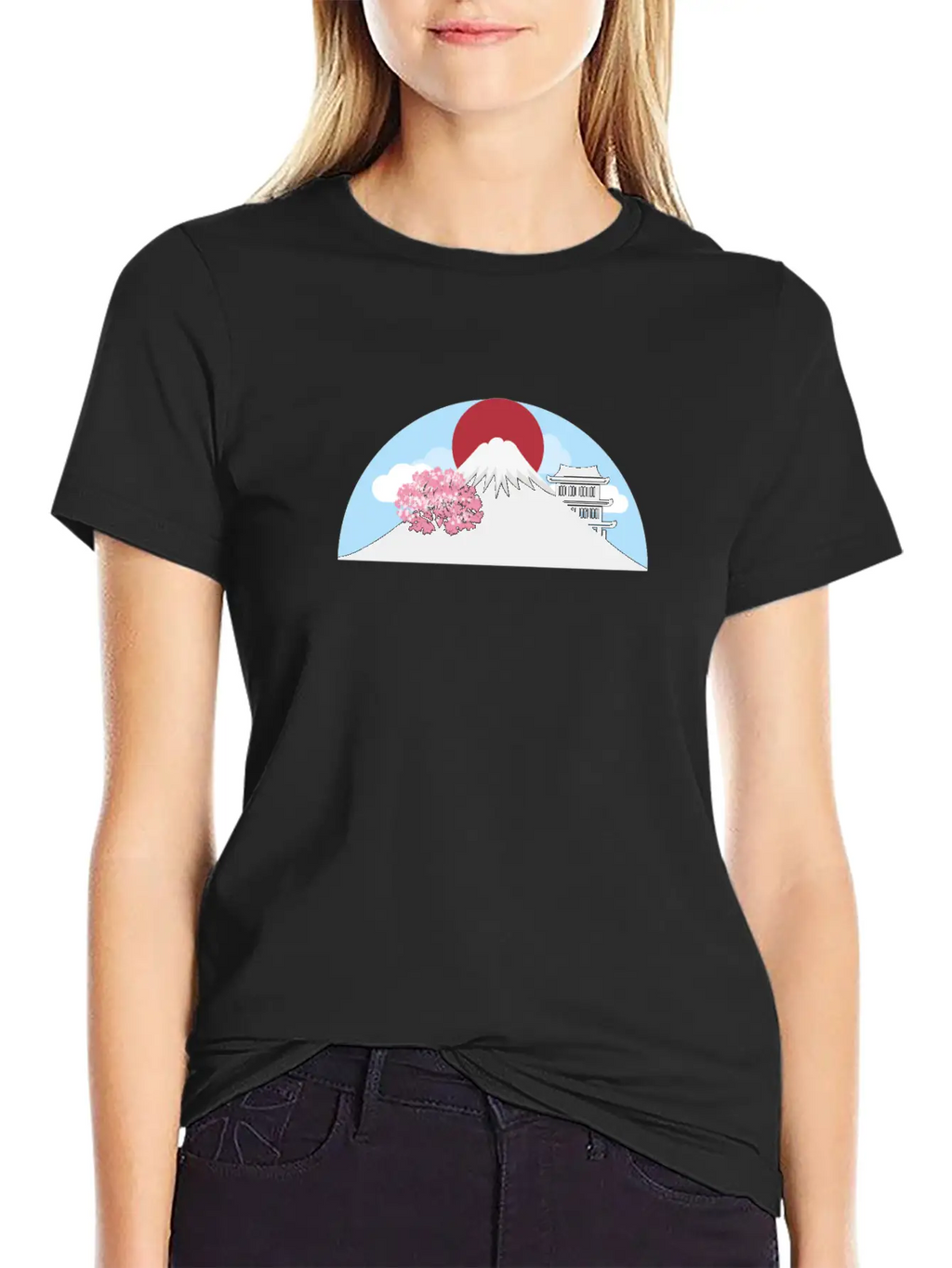 Fuji Landscape Classic Fit Graphic Tee For Daily Comfort – Unisex Cotton Shirt