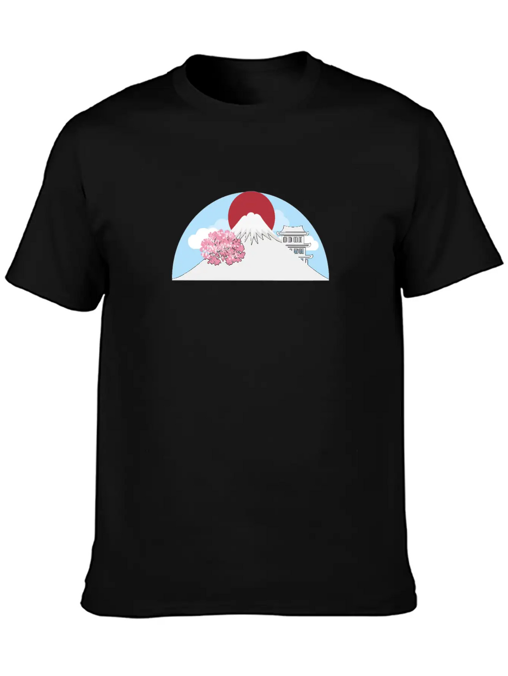 Fuji Landscape Classic Fit Graphic Tee For Daily Comfort – Unisex Cotton Shirt