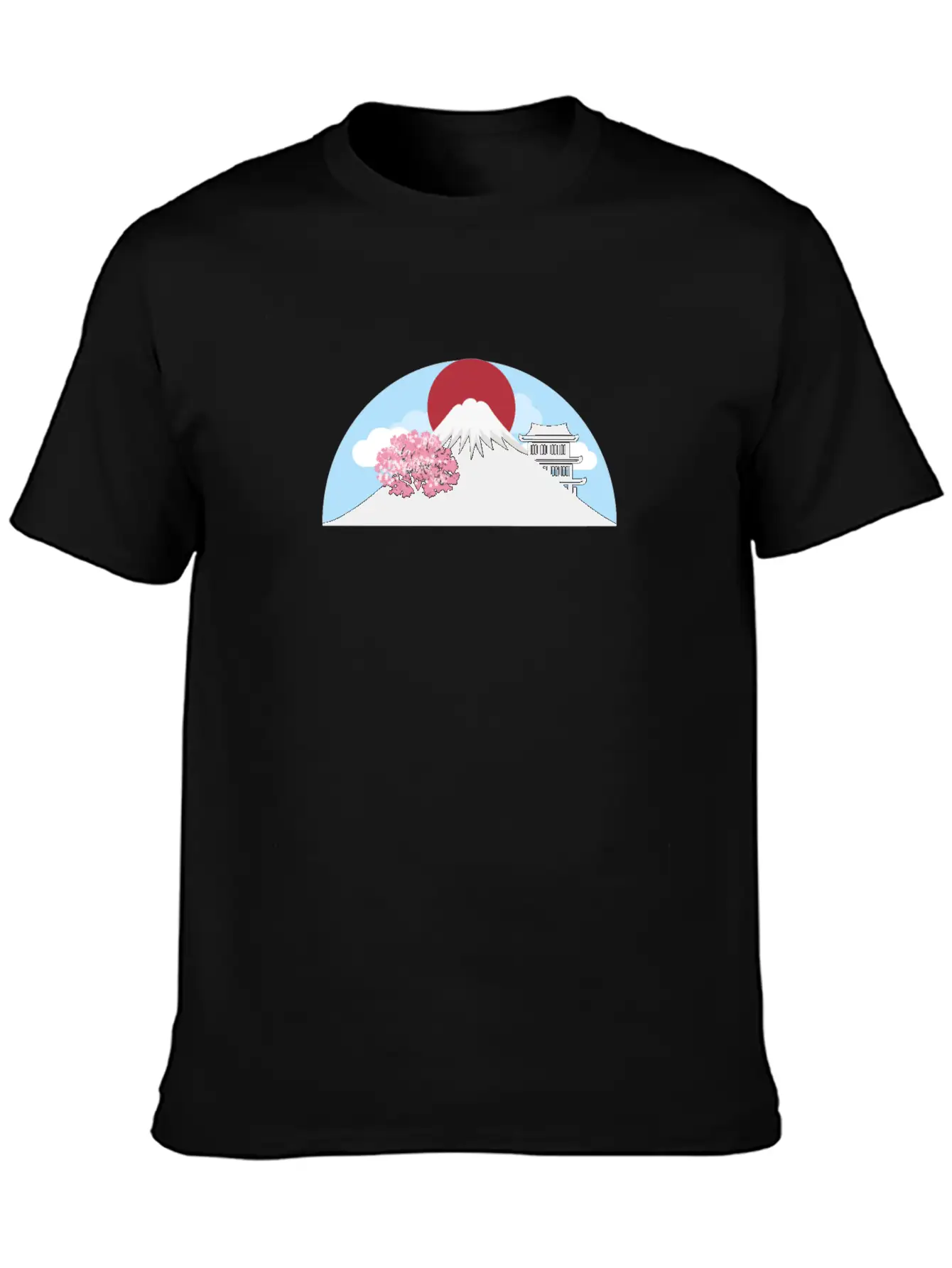 Fuji Landscape Classic Fit Graphic Tee For Daily Comfort – Unisex Cotton Shirt