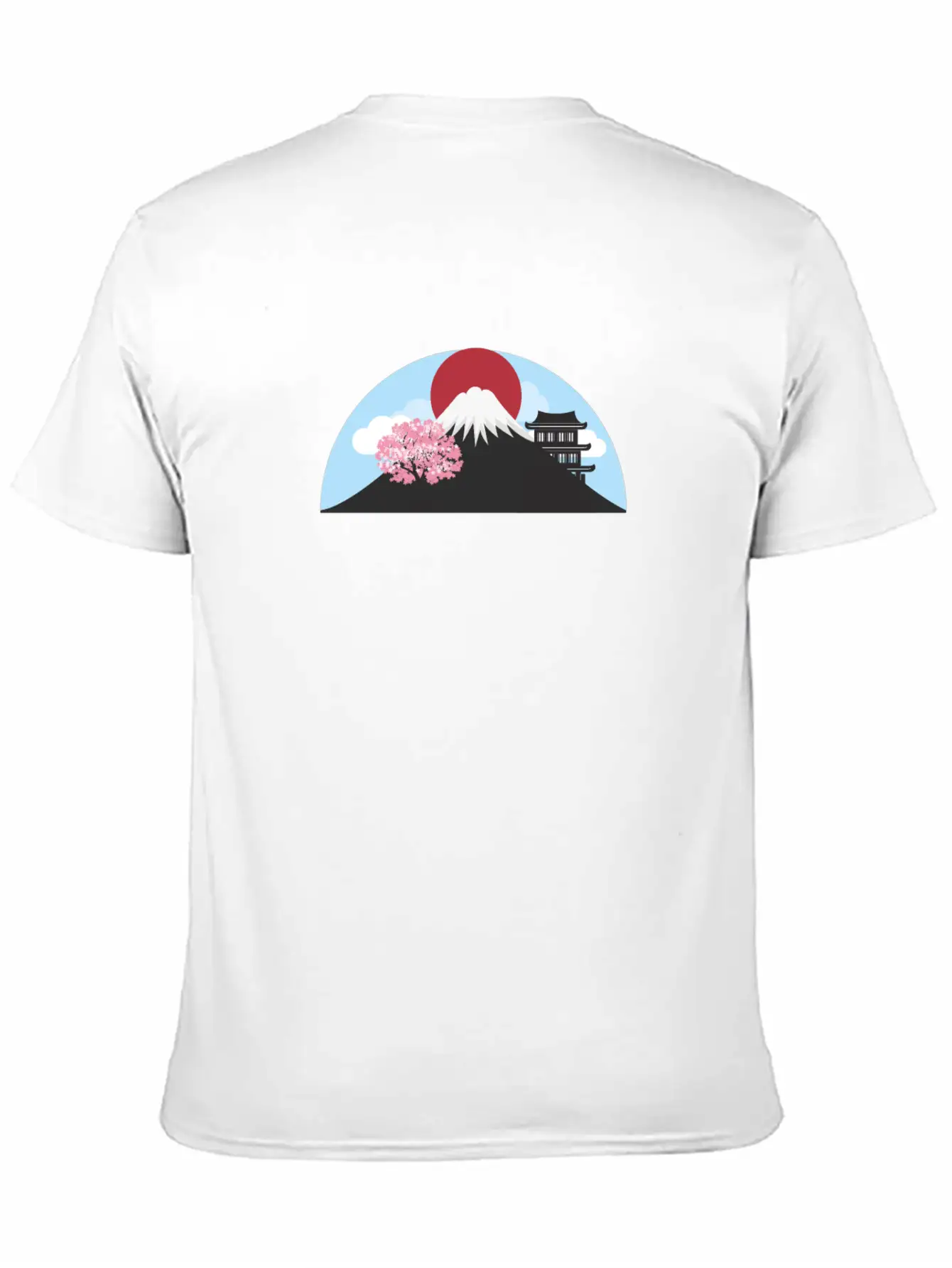 Fuji Landscape Classic Fit Graphic Tee For Daily Comfort – Unisex Cotton Shirt