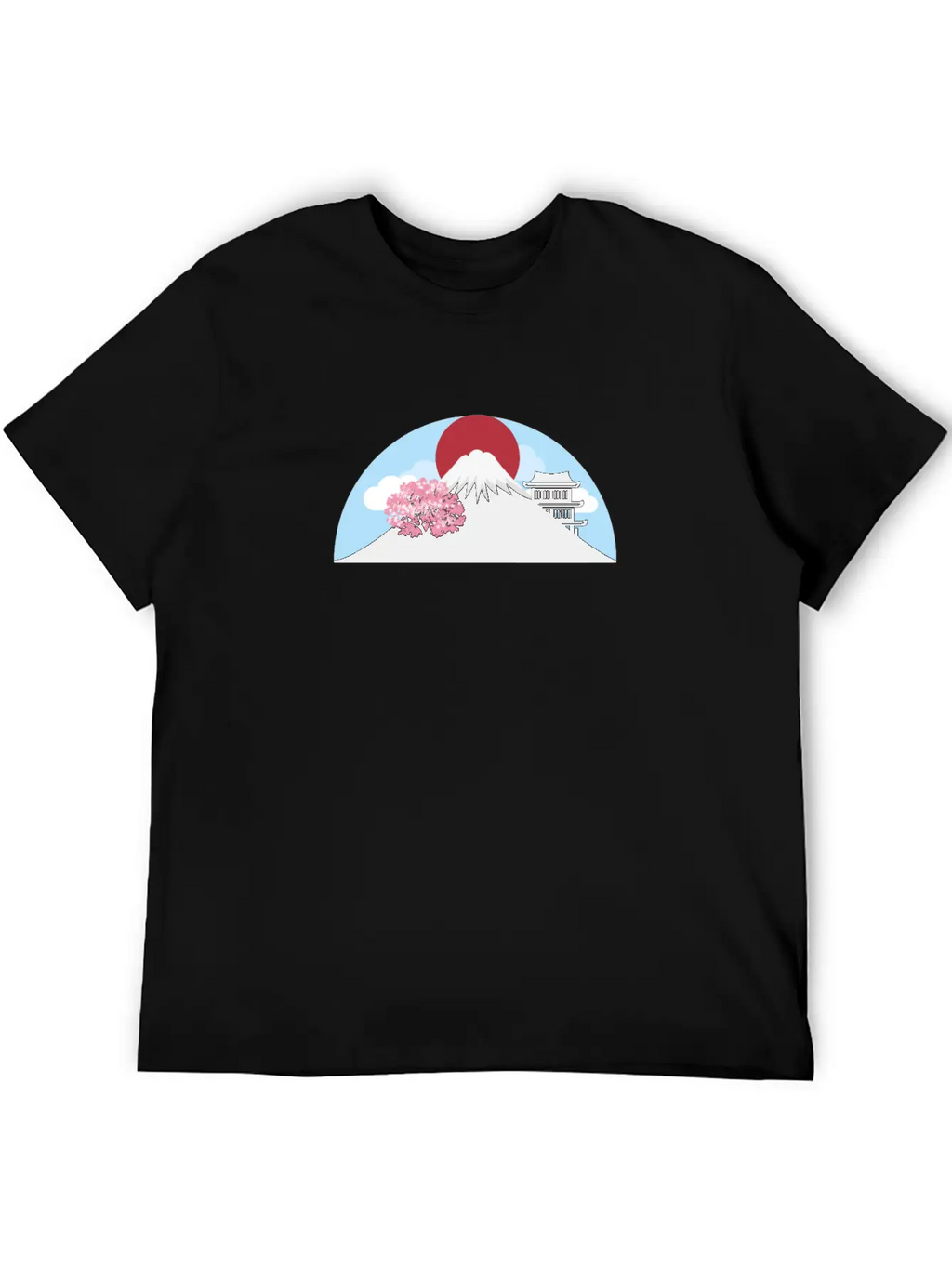 Fuji Landscape Classic Fit Graphic Tee For Daily Comfort – Unisex Cotton Shirt