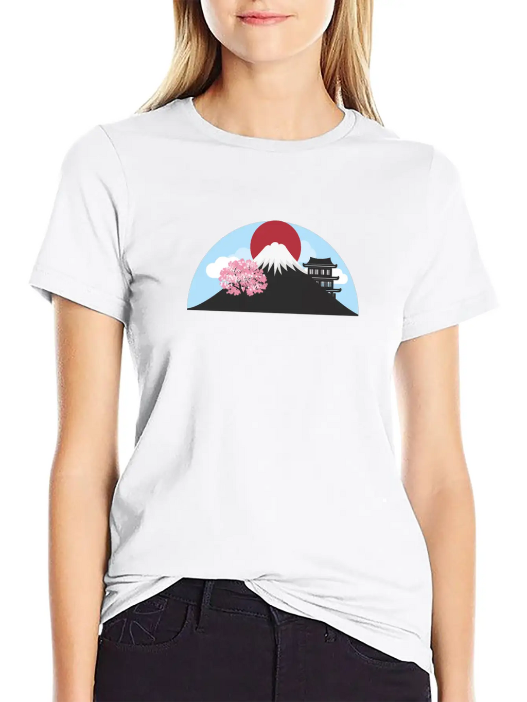 Fuji Landscape Classic Fit Graphic Tee For Daily Comfort – Unisex Cotton Shirt