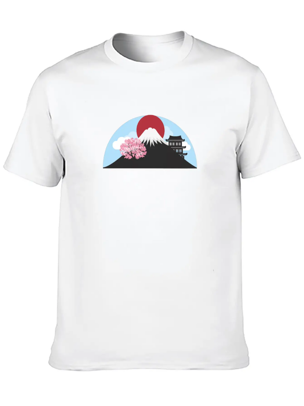 Fuji Landscape Classic Fit Graphic Tee For Daily Comfort – Unisex Cotton Shirt
