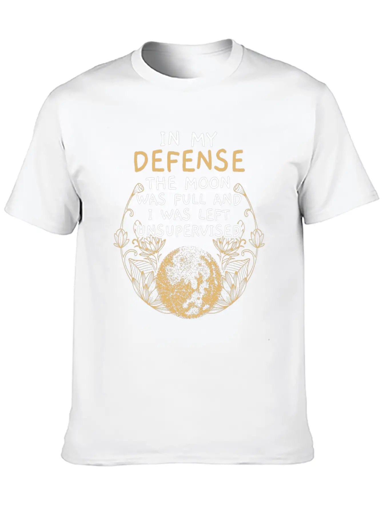 Full Moon Astrology Astronomy Eclipse Moon Phase Stylish Everyday T-Shirt – Unisex Basic Cotton Tee