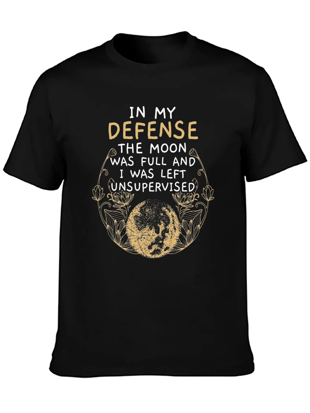 Full Moon Astrology Astronomy Eclipse Moon Phase Stylish Everyday T-Shirt – Unisex Basic Cotton Tee