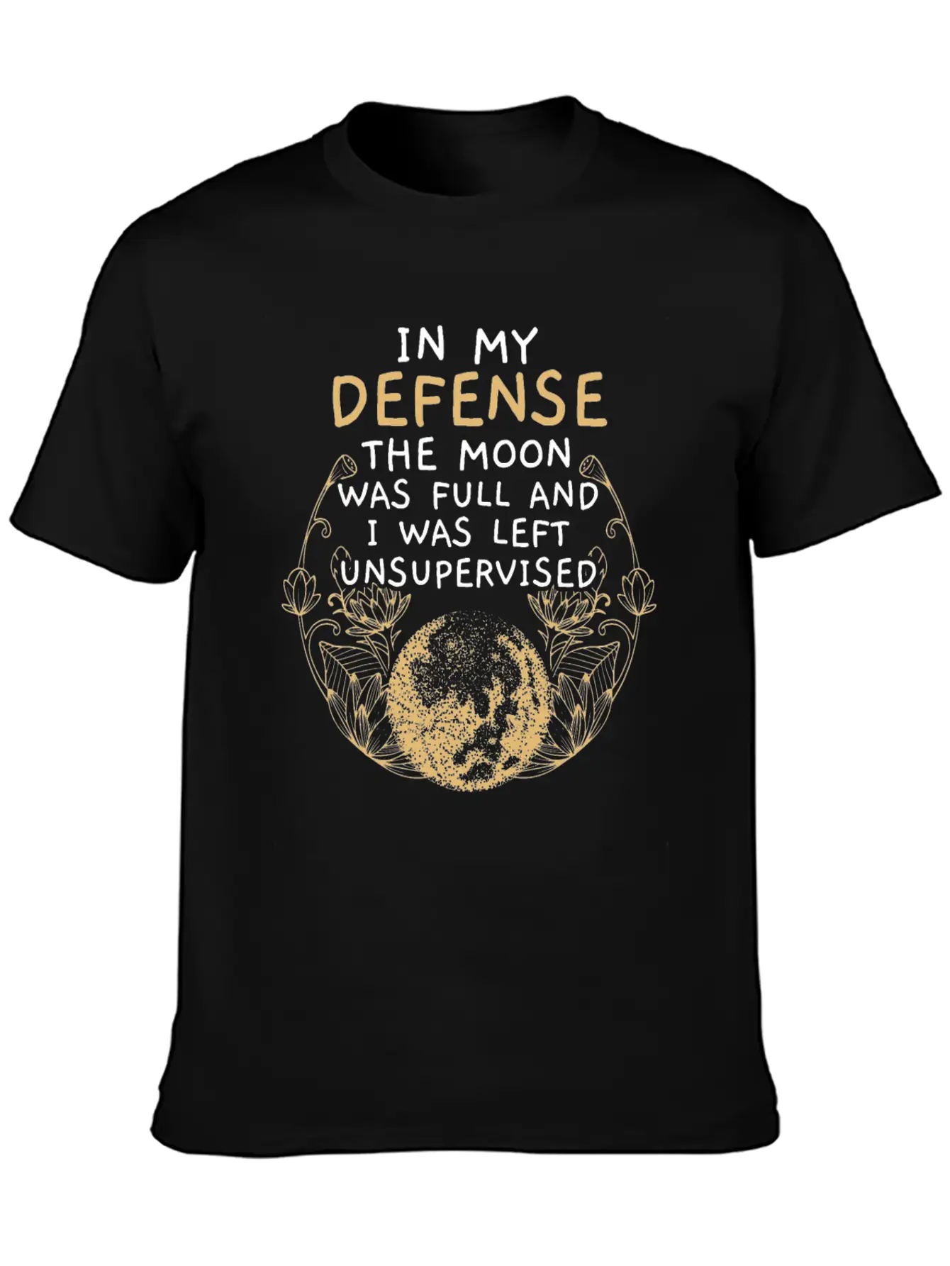Full Moon Astrology Astronomy Eclipse Moon Phase Stylish Everyday T-Shirt – Unisex Basic Cotton Tee