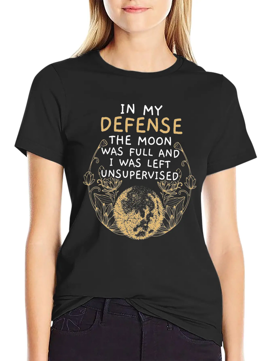 Full Moon Astrology Astronomy Eclipse Moon Phase Stylish Everyday T-Shirt – Unisex Basic Cotton Tee