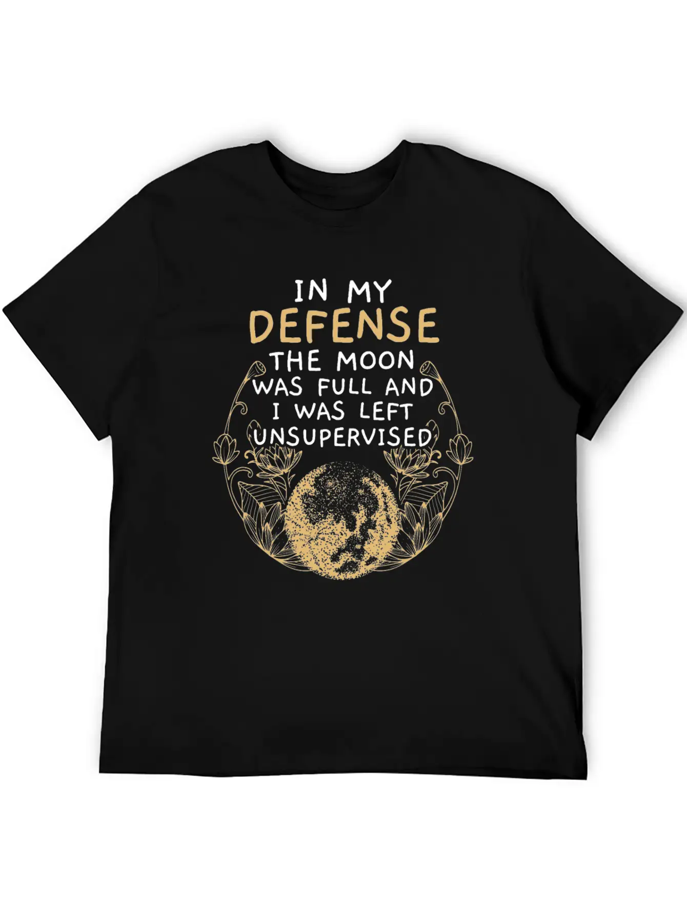 Full Moon Astrology Astronomy Eclipse Moon Phase Stylish Everyday T-Shirt – Unisex Basic Cotton Tee
