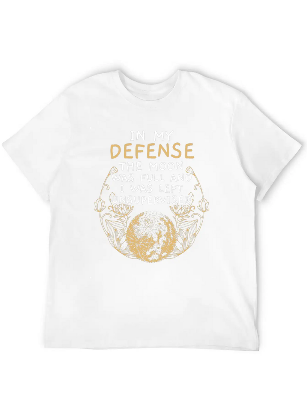 Full Moon Astrology Astronomy Eclipse Moon Phase Stylish Everyday T-Shirt – Unisex Basic Cotton Tee