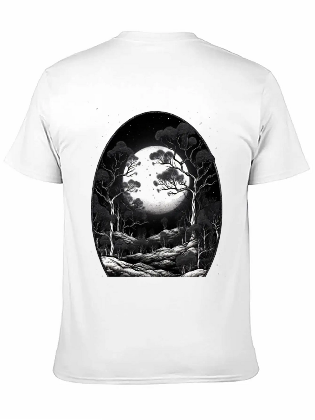 Full Moon Breathable Soft Cotton T-Shirt – Timeless Casual Look