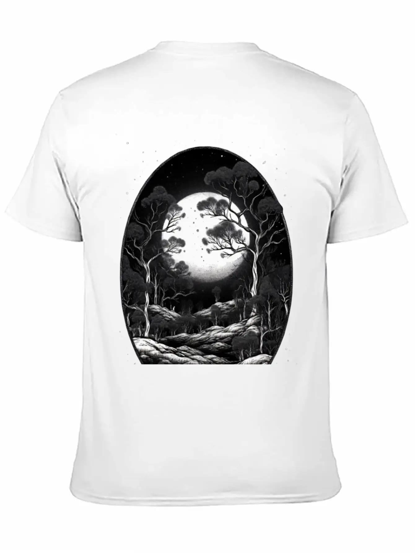 Full Moon Breathable Soft Cotton T-Shirt – Timeless Casual Look