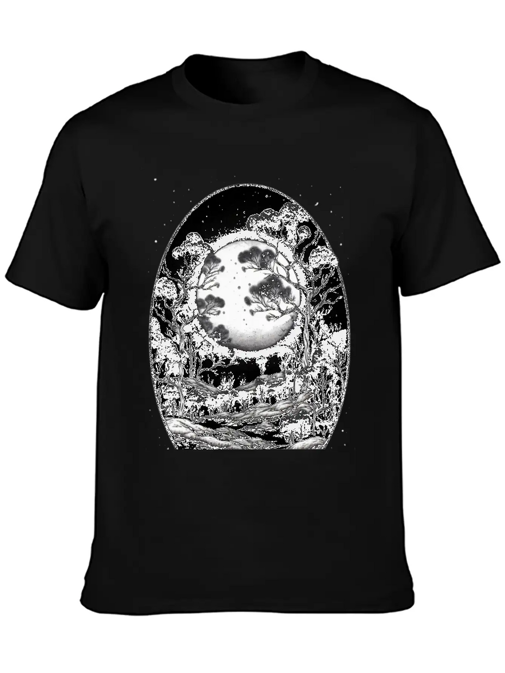 Full Moon Breathable Soft Cotton T-Shirt – Timeless Casual Look