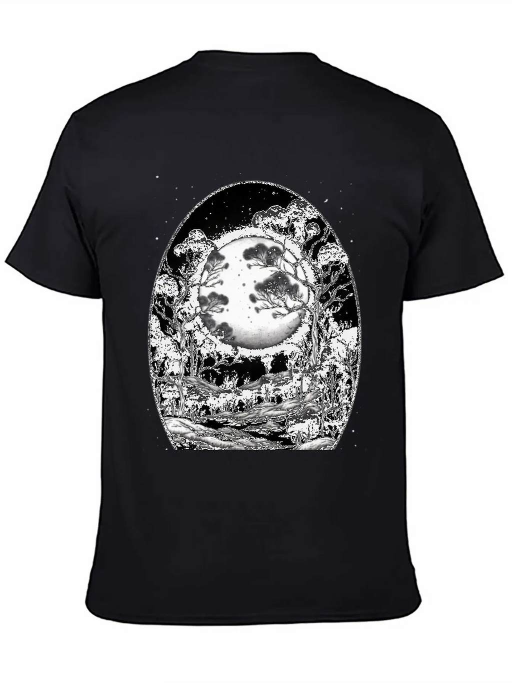 Full Moon Breathable Soft Cotton T-Shirt – Timeless Casual Look