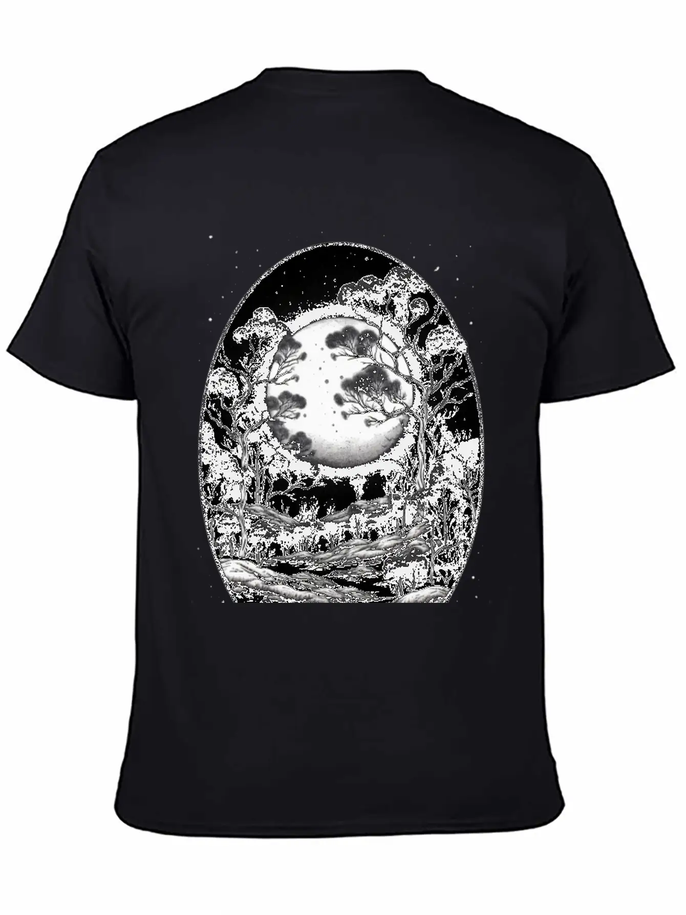 Full Moon Breathable Soft Cotton T-Shirt – Timeless Casual Look