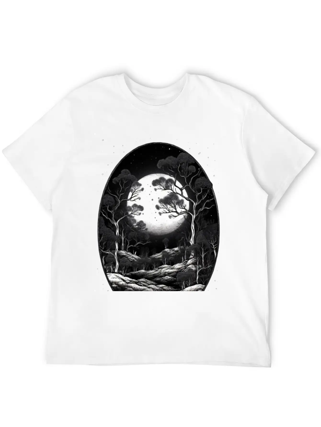 Full Moon Breathable Soft Cotton T-Shirt – Timeless Casual Look