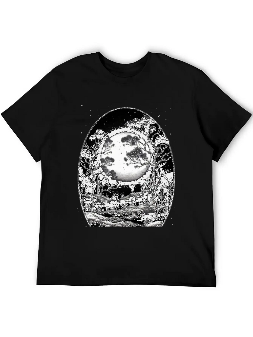Full Moon Breathable Soft Cotton T-Shirt – Timeless Casual Look