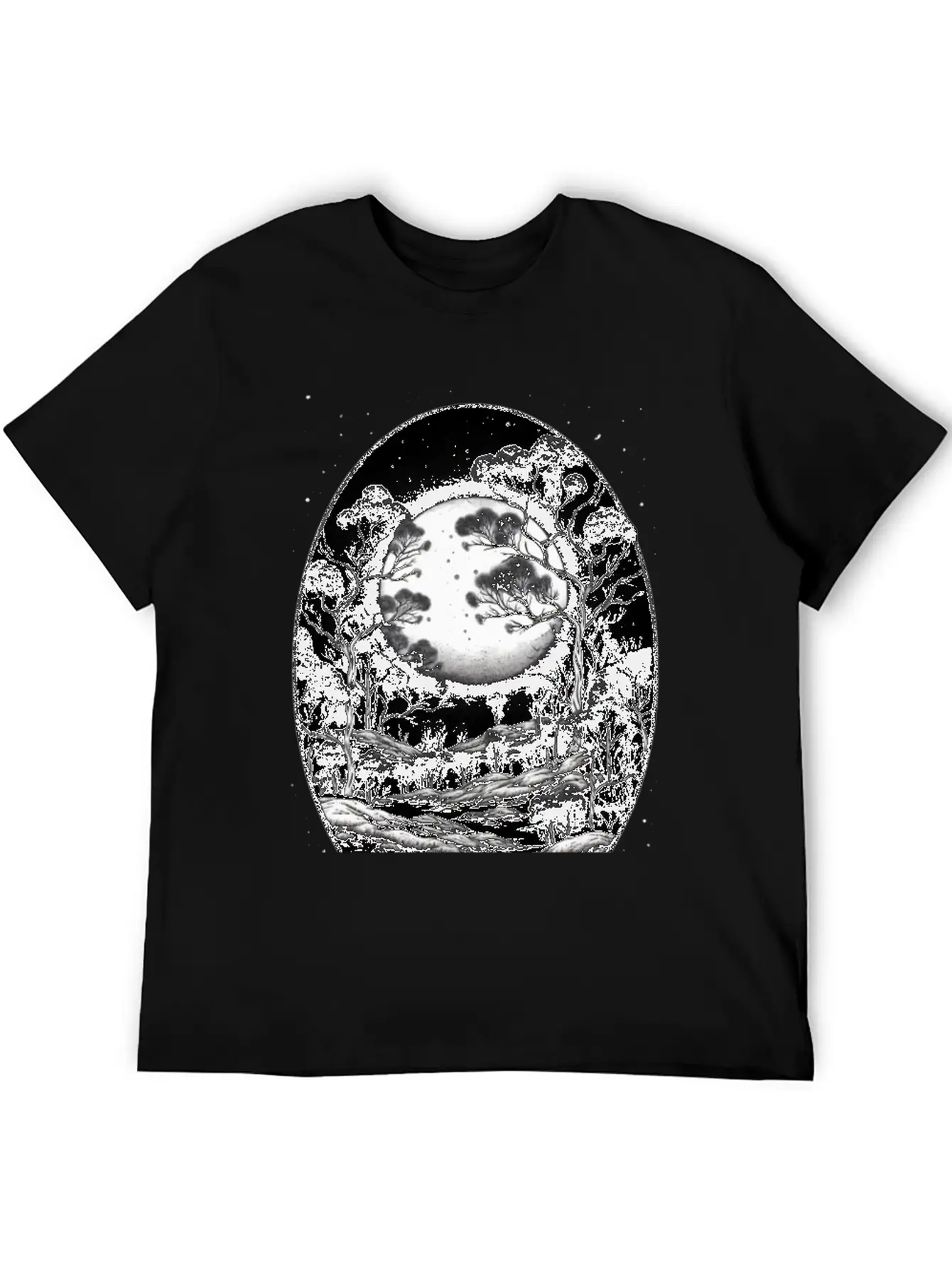 Full Moon Breathable Soft Cotton T-Shirt – Timeless Casual Look