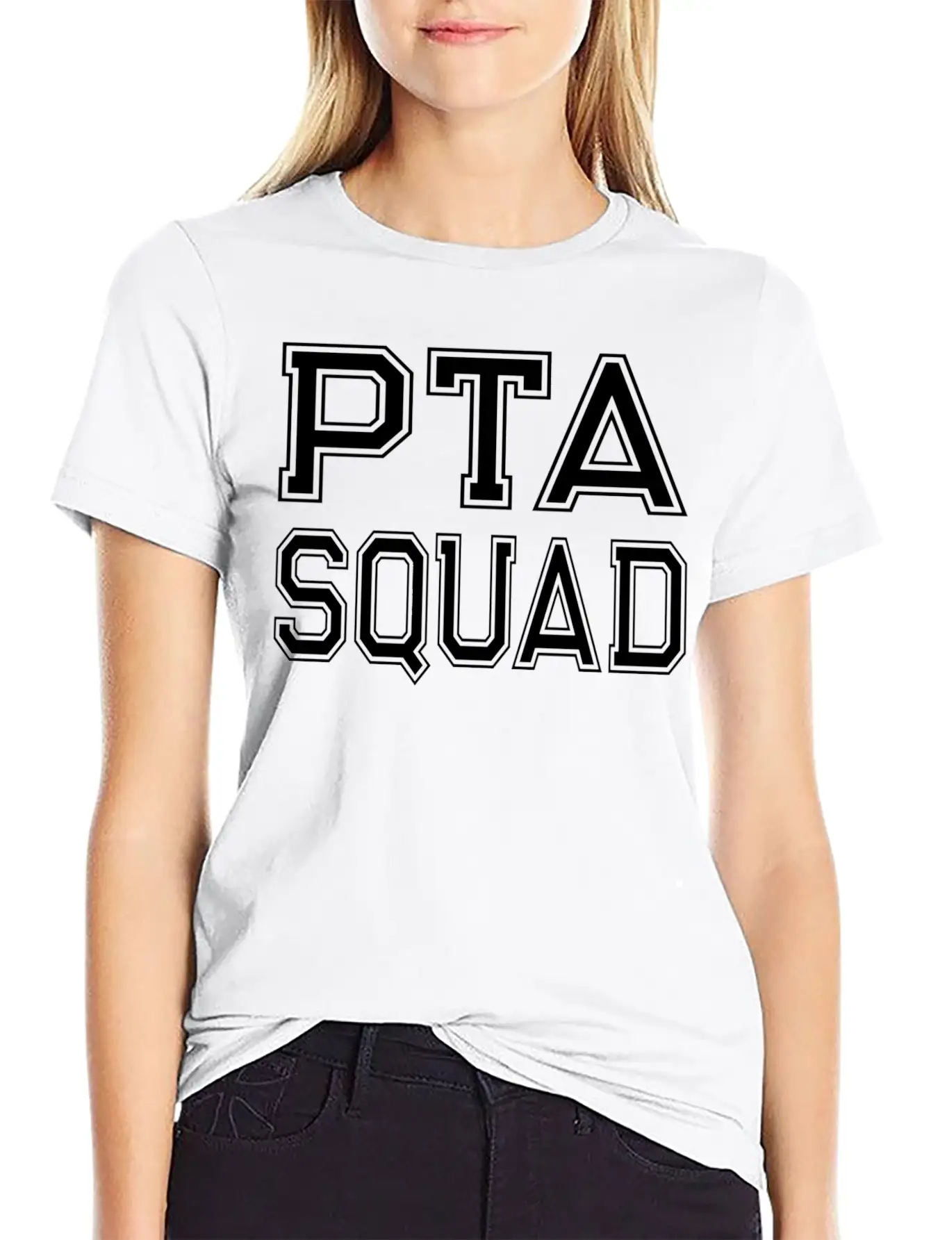 Fun Pta Squad Parent Teacher Organization Associat Unisex Short Sleeve Soft Cotton T-Shirt – Casual Everyday Wear