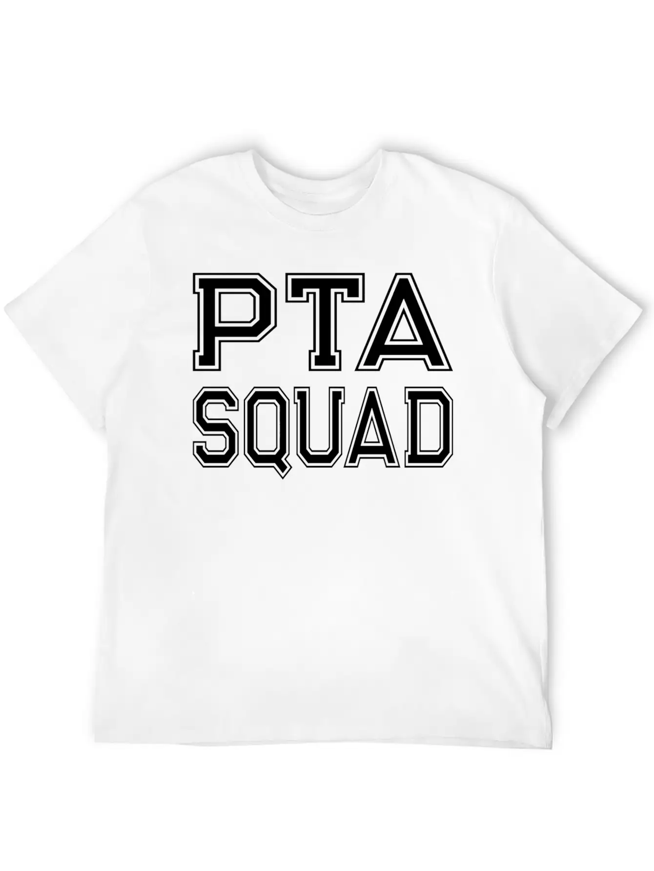 Fun Pta Squad Parent Teacher Organization Associat Unisex Short Sleeve Soft Cotton T-Shirt – Casual Everyday Wear