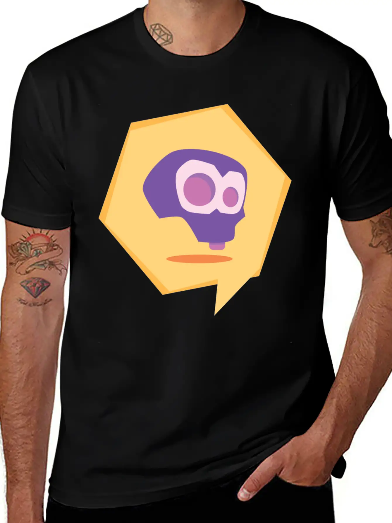 Fun Skull Design Breathable Graphic T-Shirt – Perfect For Casual Days