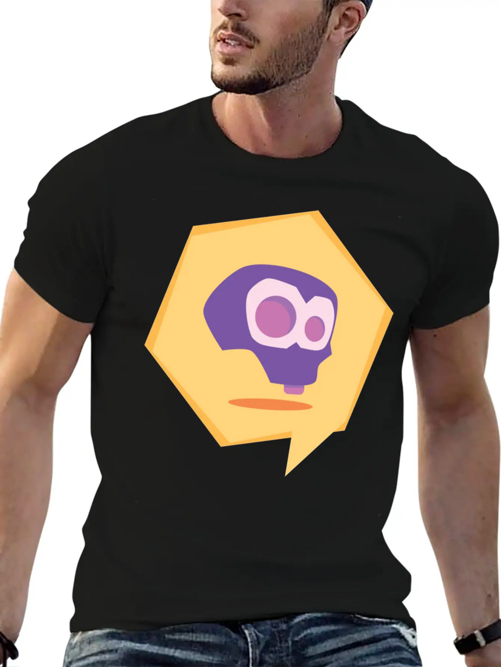 Fun Skull Design Breathable Graphic T-Shirt – Perfect For Casual Days