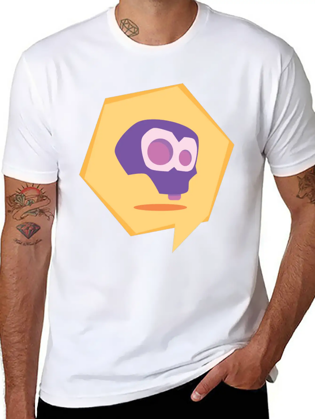 Fun Skull Design Breathable Graphic T-Shirt – Perfect For Casual Days