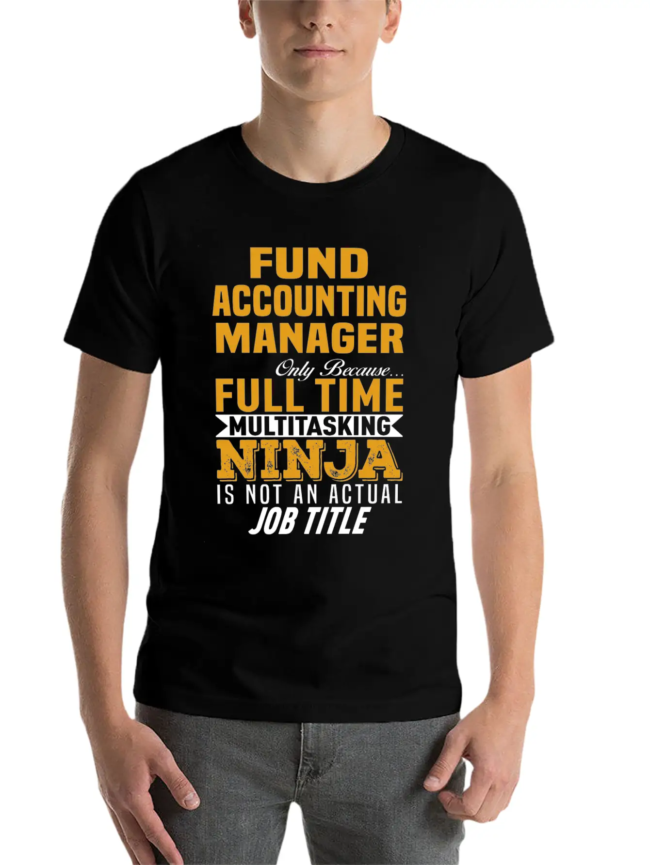 Fund Accounting Manager Unisex Short Sleeve Soft Cotton T-Shirt – Casual Everyday Wear