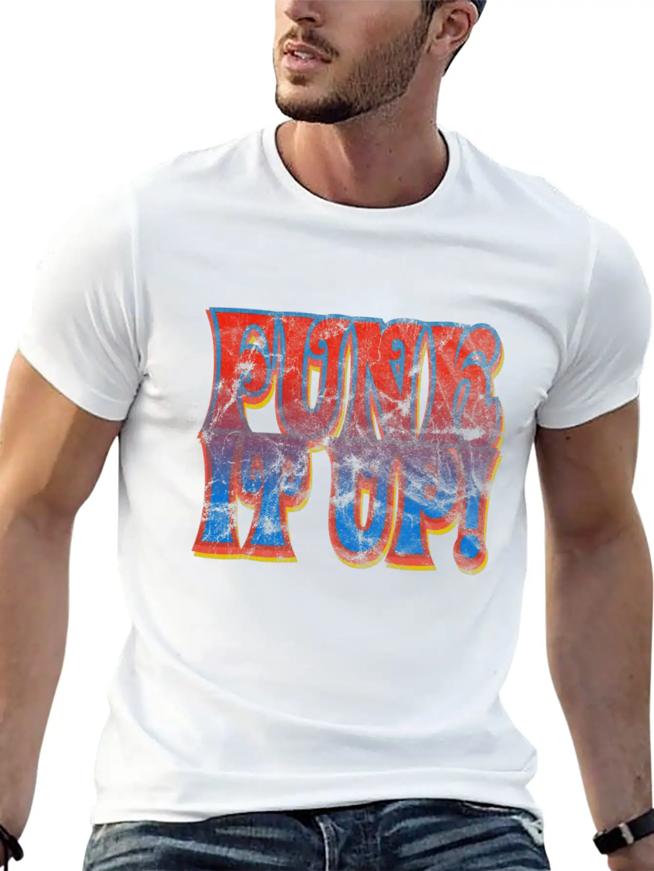Funk It Up Classic Fit Graphic Tee For Daily Comfort – Unisex Cotton Shirt