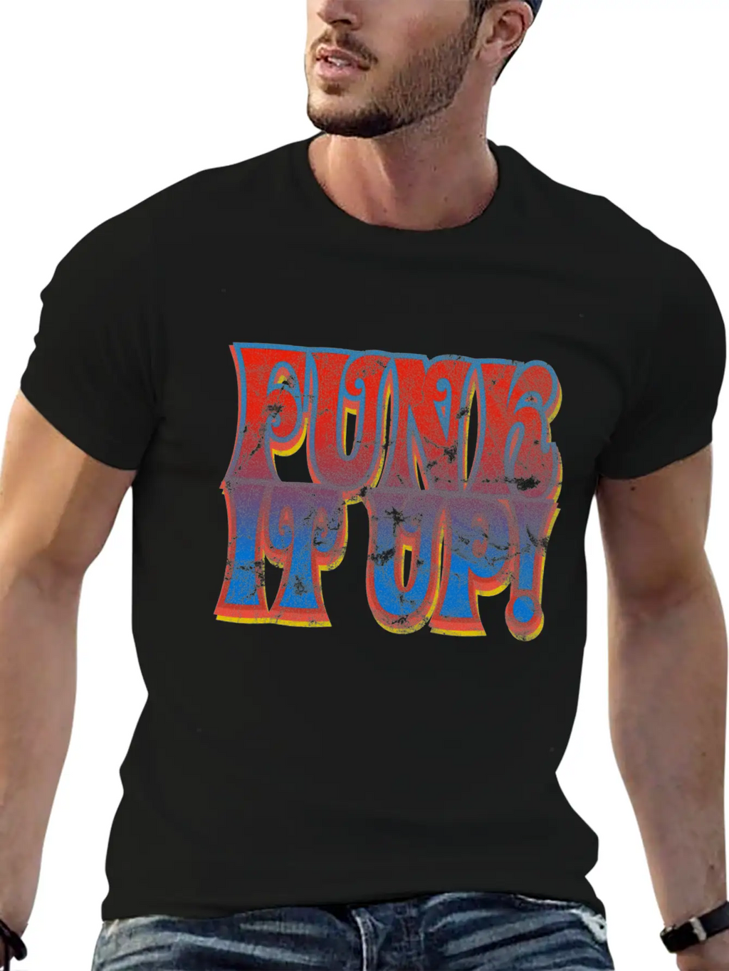Funk It Up Classic Fit Graphic Tee For Daily Comfort – Unisex Cotton Shirt