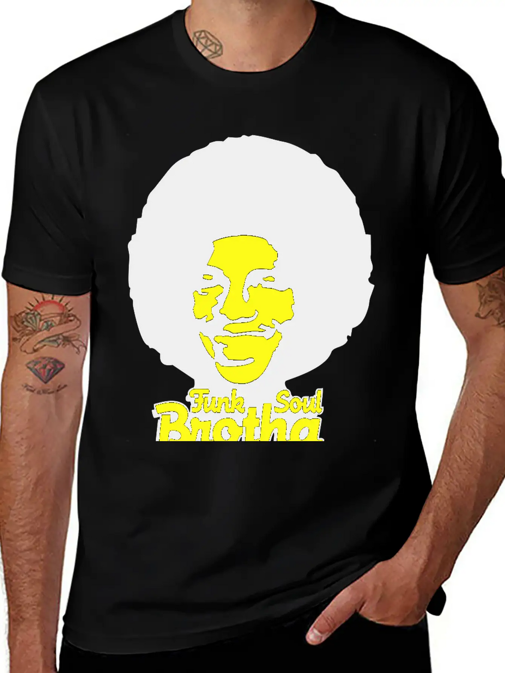 Funk_soul_brotha_2c Stylish Everyday T-Shirt – Unisex Basic Cotton Tee