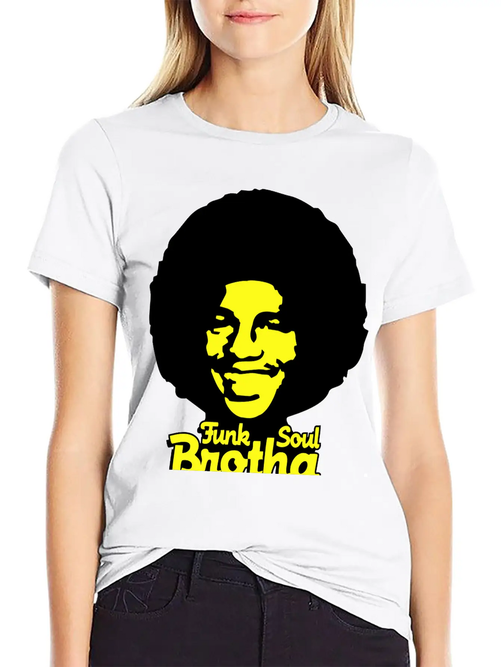 Funk_soul_brotha_2c Stylish Everyday T-Shirt – Unisex Basic Cotton Tee