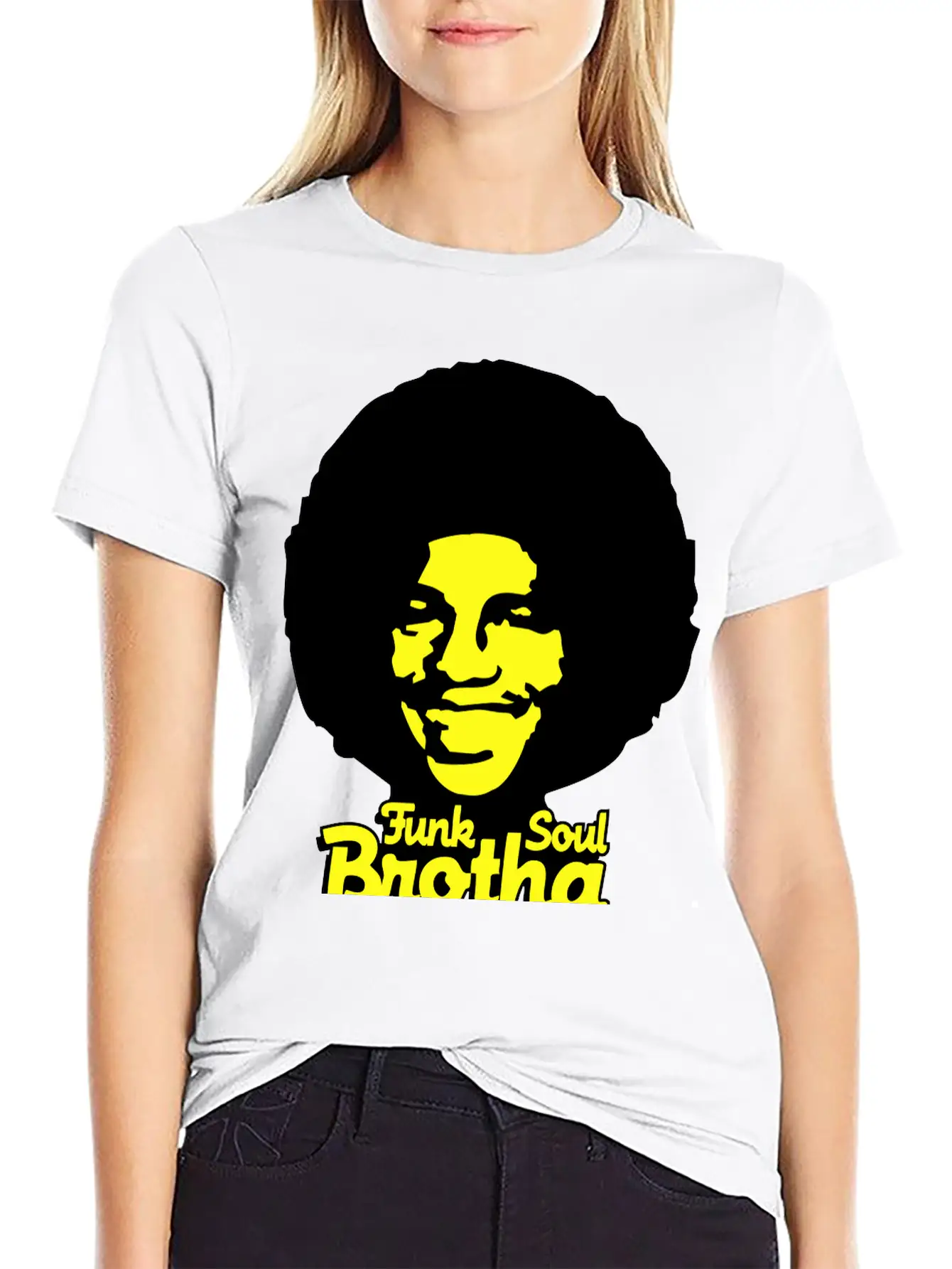 Funk_soul_brotha_2c Stylish Everyday T-Shirt – Unisex Basic Cotton Tee