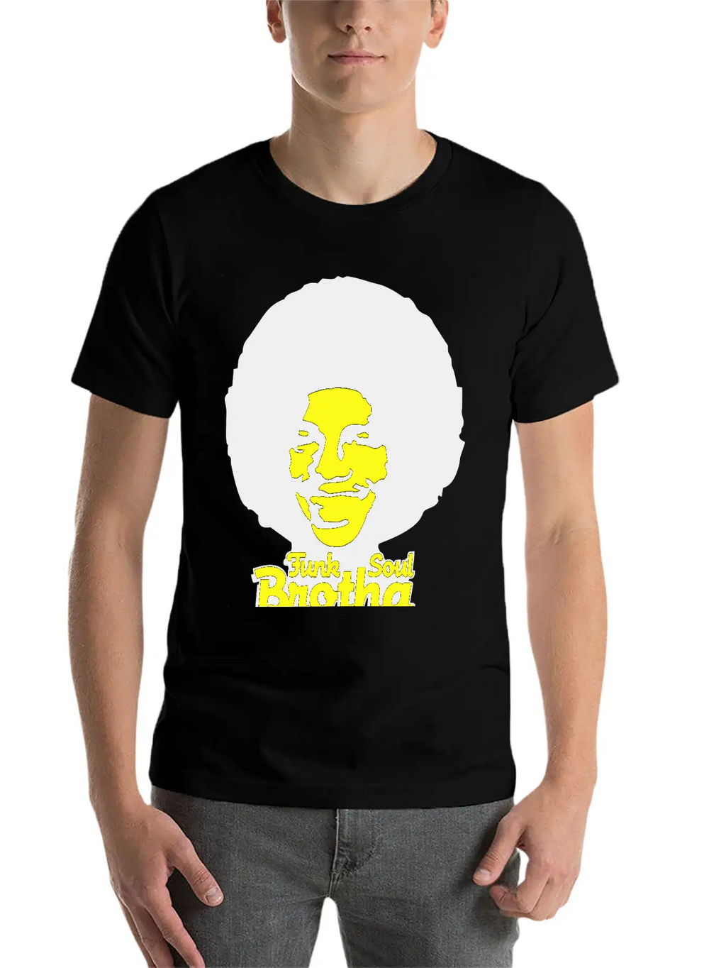 Funk_soul_brotha_2c Stylish Everyday T-Shirt – Unisex Basic Cotton Tee