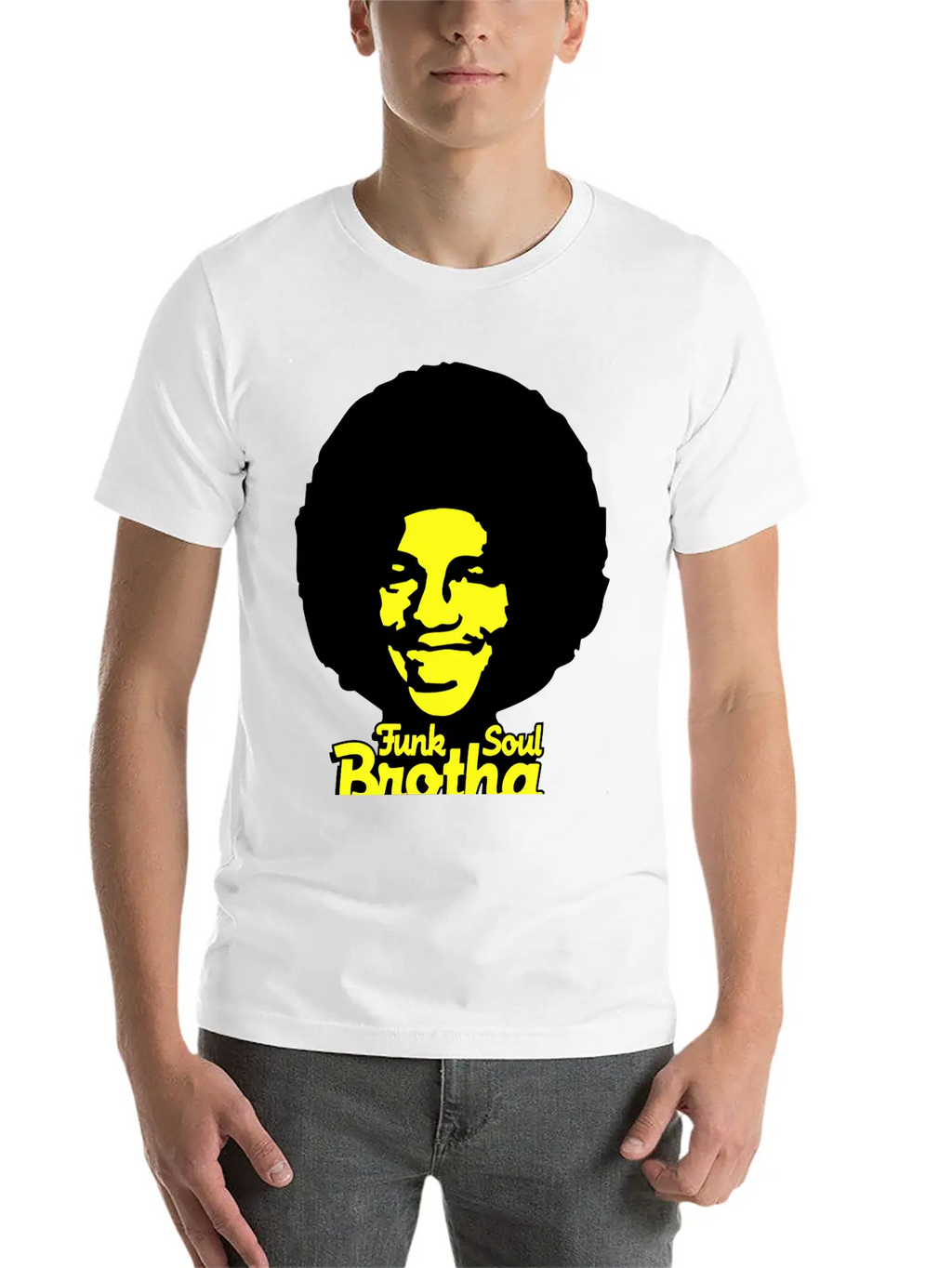 Funk_soul_brotha_2c Stylish Everyday T-Shirt – Unisex Basic Cotton Tee
