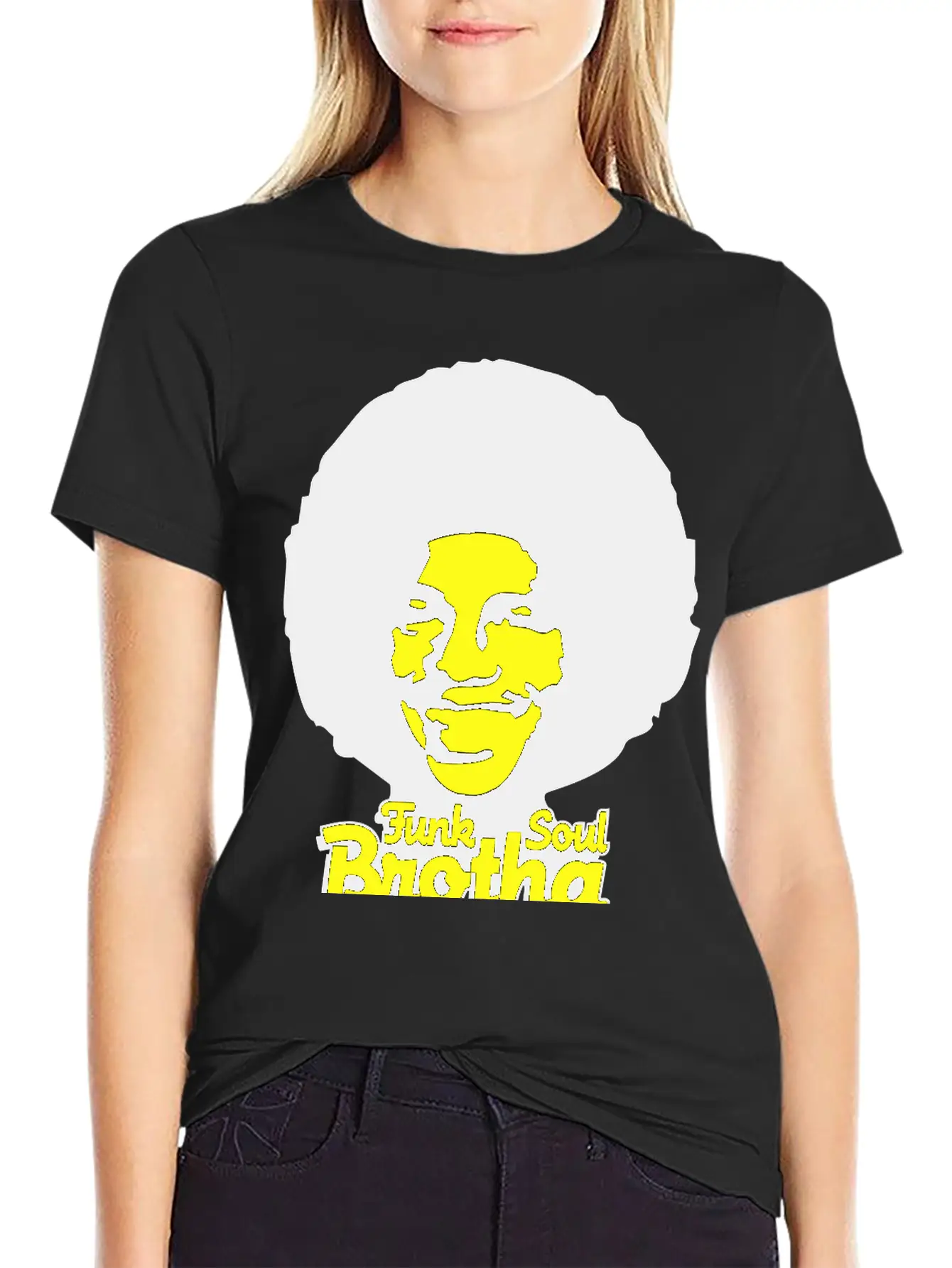 Funk_soul_brotha_2c Stylish Everyday T-Shirt – Unisex Basic Cotton Tee