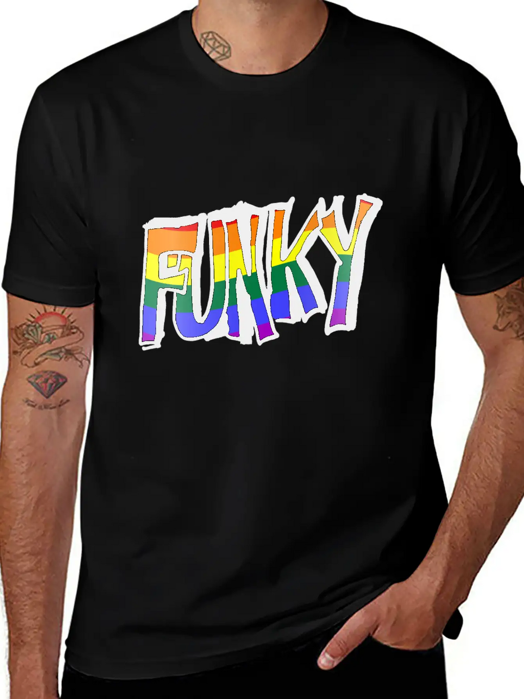 Funky Holographic Breathable Graphic T-Shirt – Perfect For Casual Days