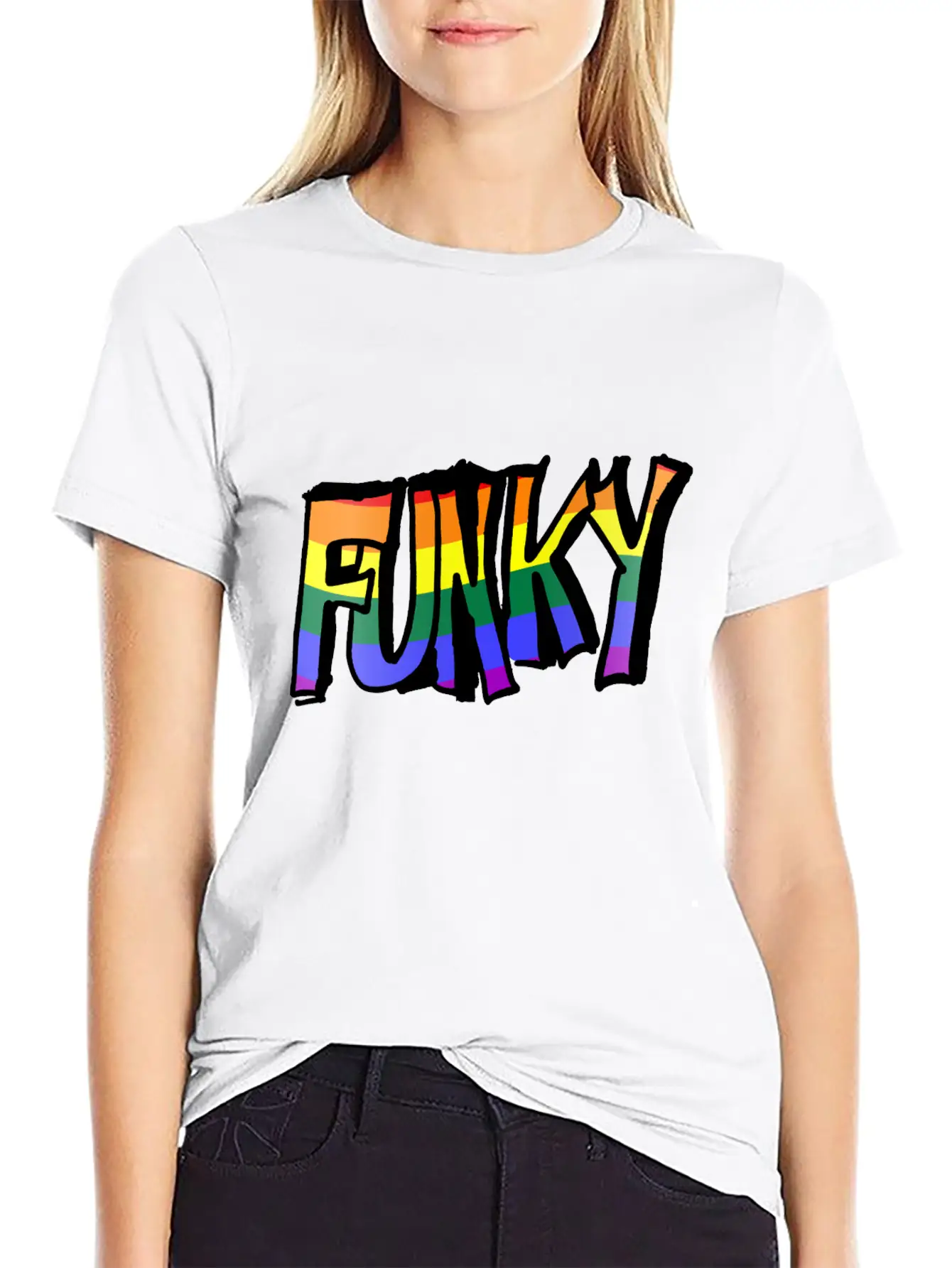 Funky Holographic Breathable Graphic T-Shirt – Perfect For Casual Days