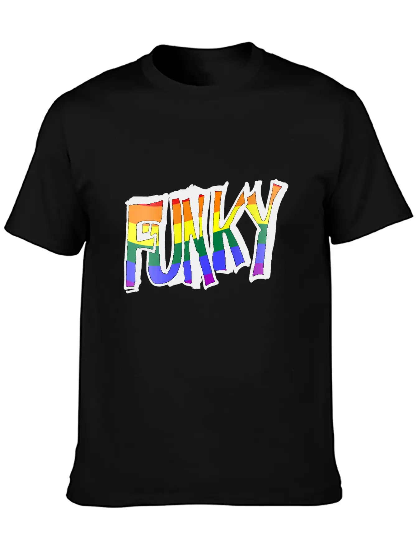 Funky Holographic Breathable Graphic T-Shirt – Perfect For Casual Days