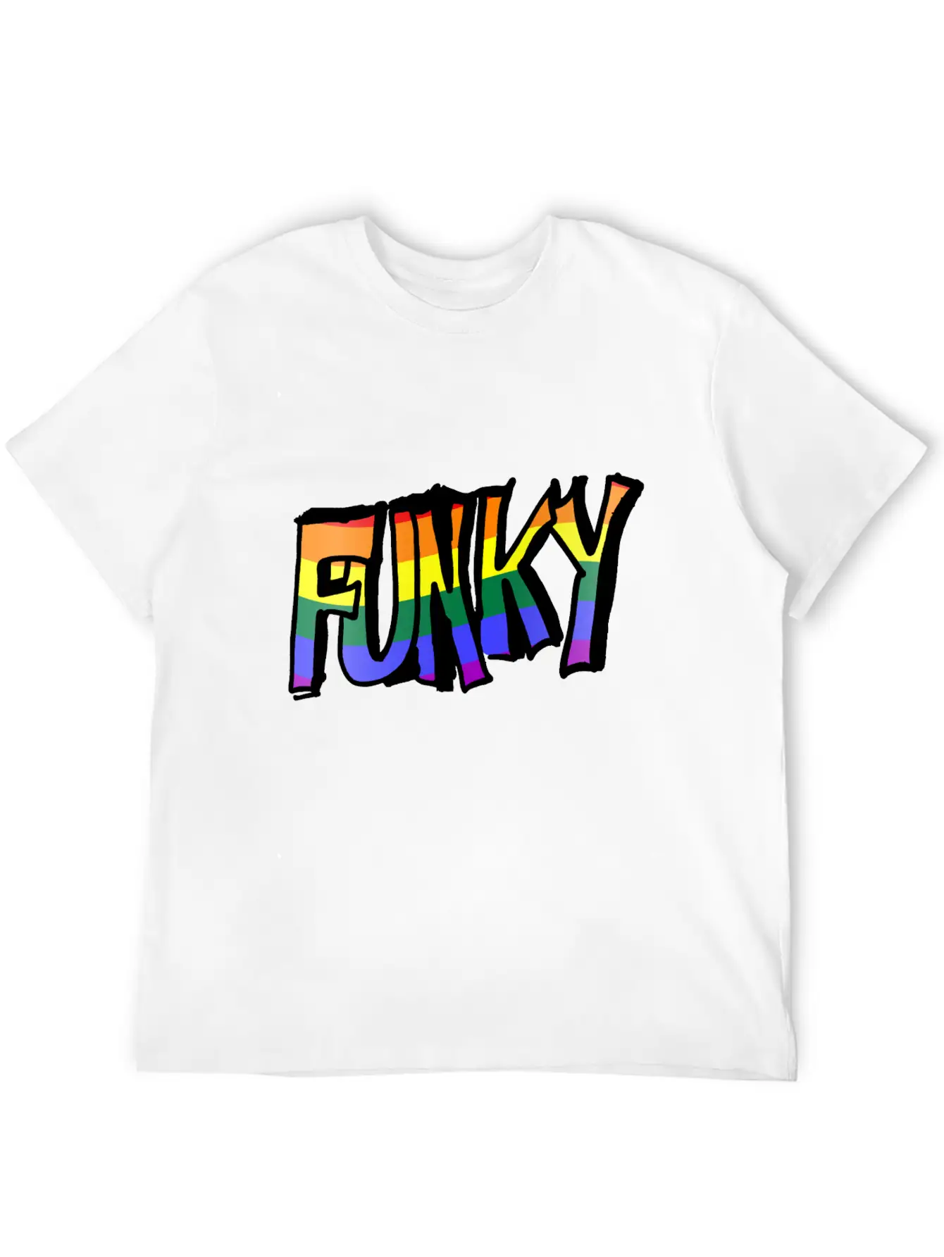 Funky Holographic Breathable Graphic T-Shirt – Perfect For Casual Days