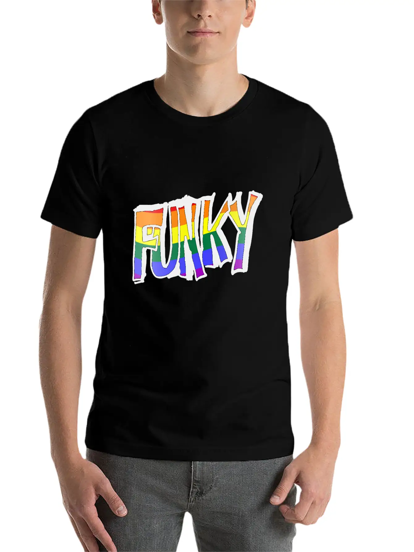 Funky Holographic Breathable Graphic T-Shirt – Perfect For Casual Days