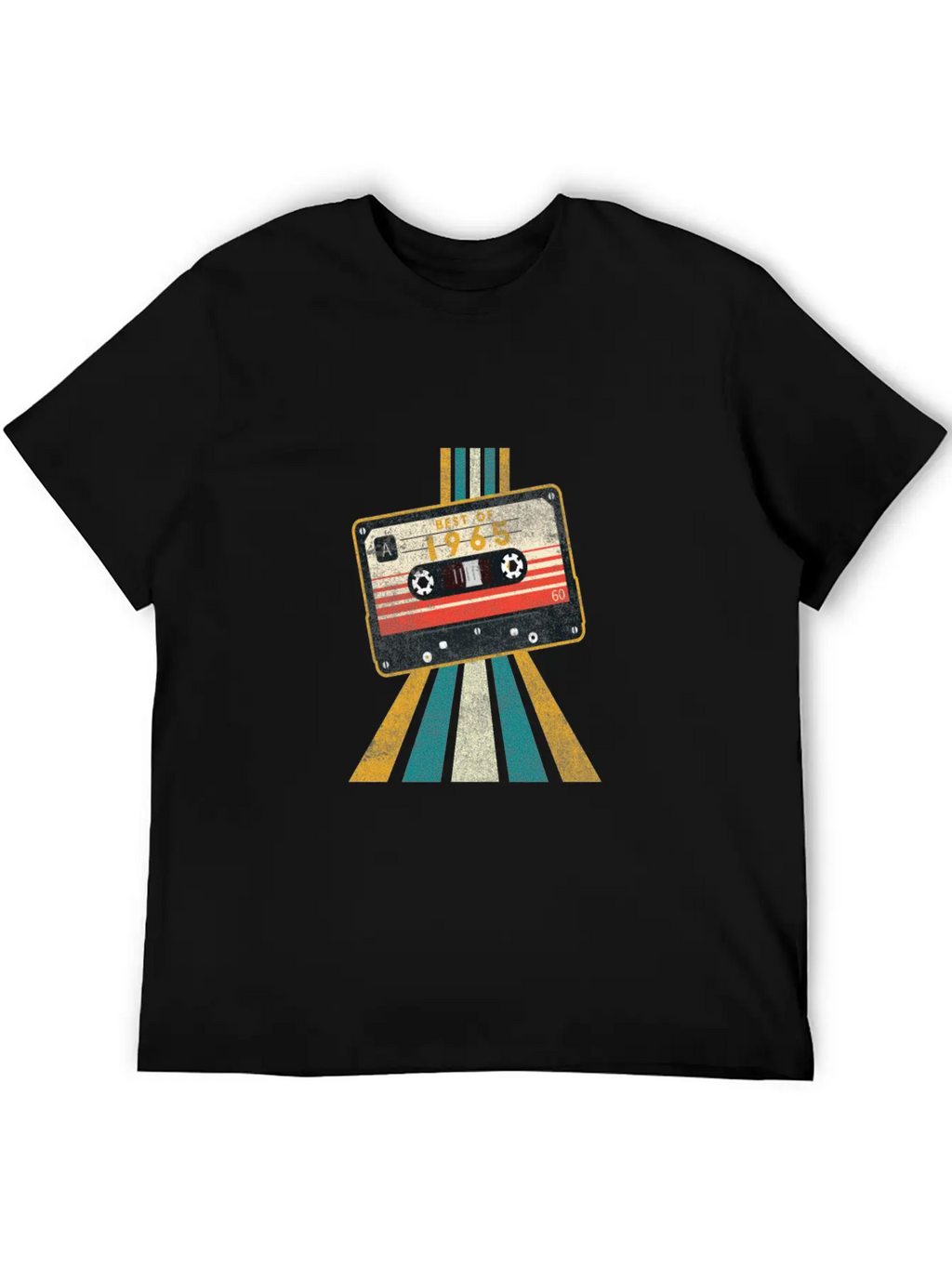 Funky Souls Retro Vintage Best Of 1965 Tape Essential Cotton Tee For Daily Outfits – Unisex Style